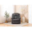 Fauteuil inclinable électrique en cuir Jesseca-453391812