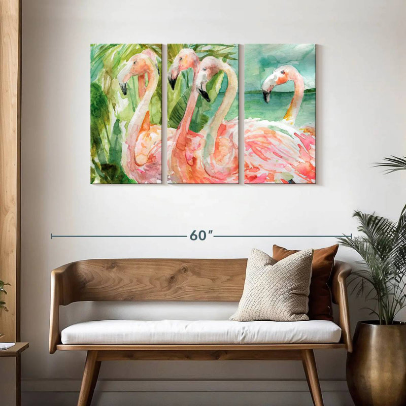 Brampt Slender Pink Ladies, 28" H x 45" W