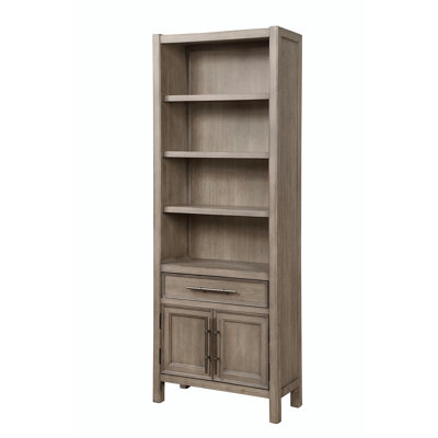 Dowen 75"" H x 24"" W Solid Wood Standard Bookcase -  Red Barrel StudioÂ®, 8D9073C8607F48ECAA2CA5F218BA797A