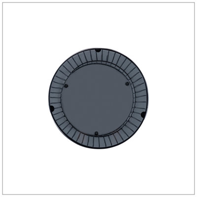 Ensemble de base moderne en métal emboîté et plateau en verre trempé teinté, table basse ronde de 30 po, table de bout d'une hauteur de 21 po, table d'appoint pour le salon, chrome