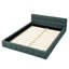 Grand lit plateforme tapissier avec tissu chenille et structure solide, aucun sommier nécessaire-459802554-459802553