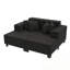 Chaise longue rembourrée avec 4 coussins-2095375247