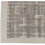 Abstract Area Rug in Ivory