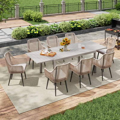 Outdoor Patio 8-person Dining Set