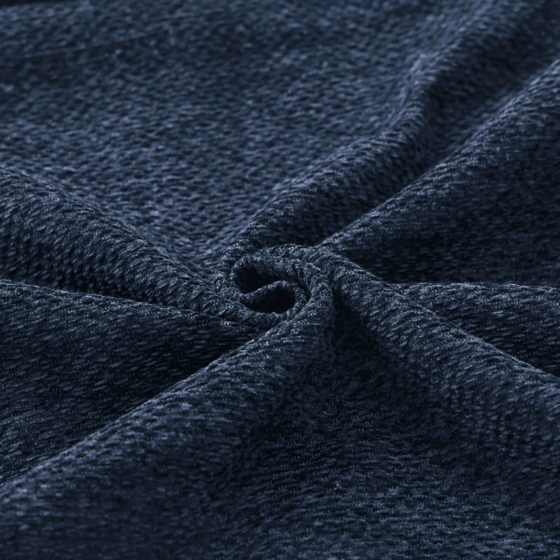 Canapé modulaire en chenille 6 pièces, Chenille bleu foncé