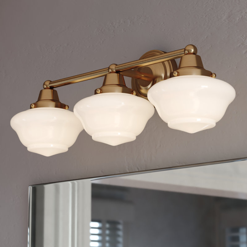 Luminaire de salle de bain traditionnel à 3 lumières de 23 po Eastgate Eastgate, 23" Width, Or antique, Trois lumières