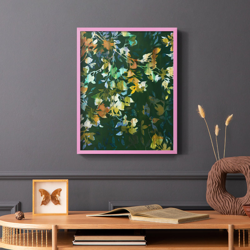 «Whirlwind II», reproduction encadrée - bois massif, Noir, H 28 po x l 22 po