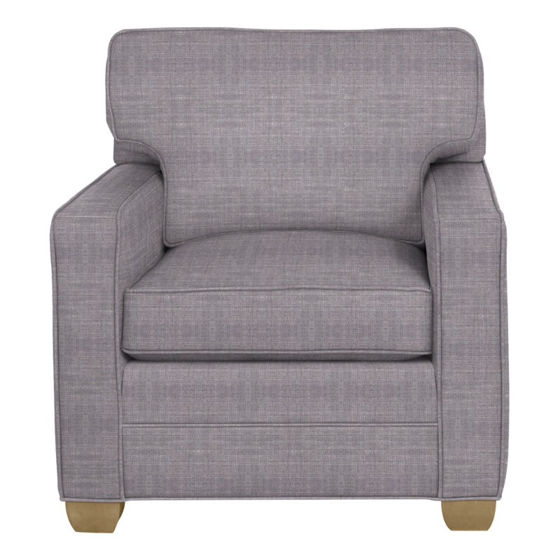 Chaise Hillcrest 37 ", Chenille nomade ardoise Crypton®, Hampton