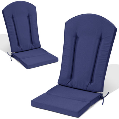 Outdoor 20‘’ in W X ‘20’ in D X 2.4‘’ in H Adirondack Chair Seat/back Cushion Set (Set of 2)