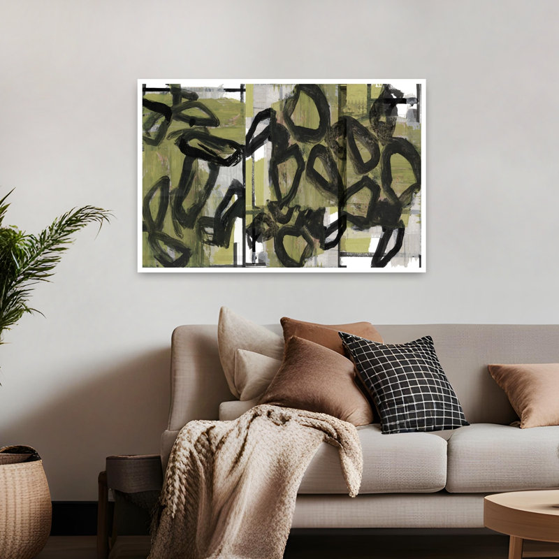 Art contemporain contemporain, art contemporain, H 32 po x l 48 po