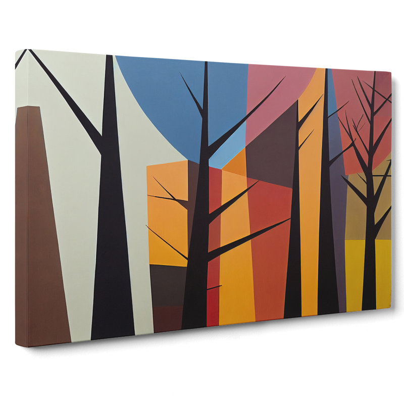 Brave Abstract Forest - Wrapped Canvas, 40cm H x 60cm W x 3cm D