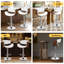 Upholstered Adjustable Height Counter Stool with Solid Wood Frame