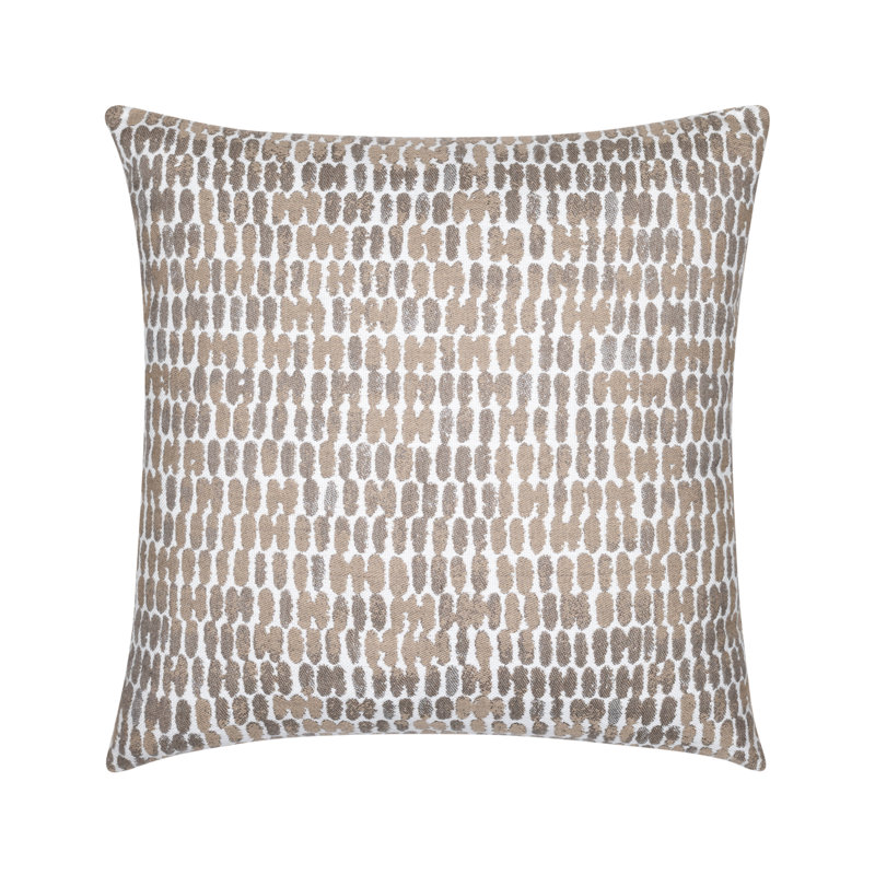 Thumbprint Latte Indoor/Outdoor Pillow Cover & Insert, 20"H X 20"W