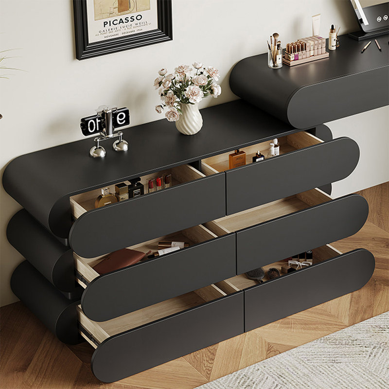 Makeup Vanity with Light mirror,8 drawers