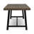 Outdoor Acacia Wood Dining Table,Grey/Rustic Metal-368911063