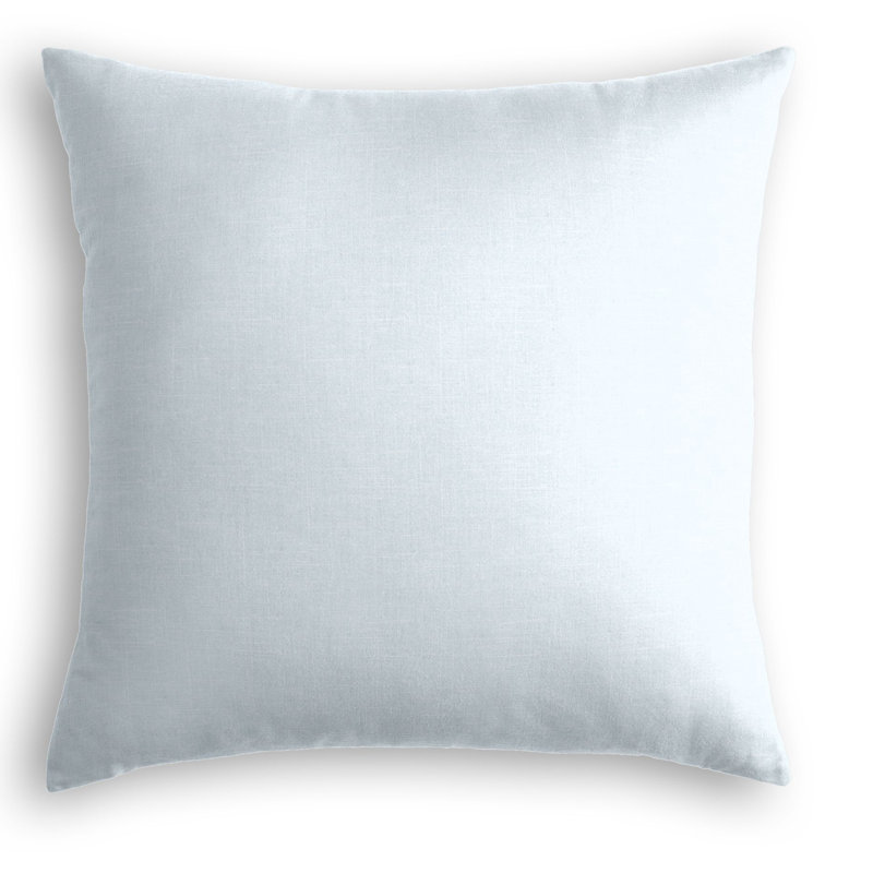 Housse de coussin carrée, 24 po x 24 po, Bleu clair, Housse de coussin seulement - sans coussin