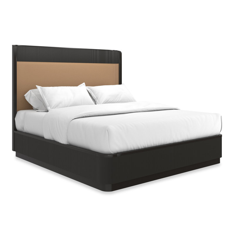Love Leather Wingback Bed, Queen