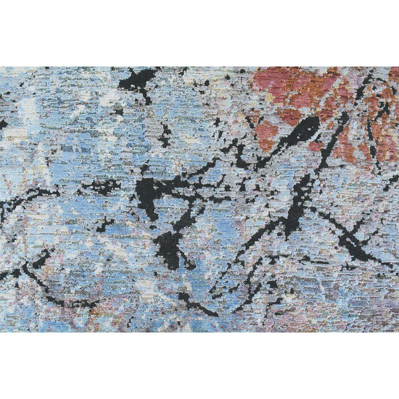 Wool Abstract Area Rug, Rectangle 8' x 10'