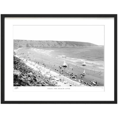 Filey, The Beach C1950 - Single Picture Frame Print
