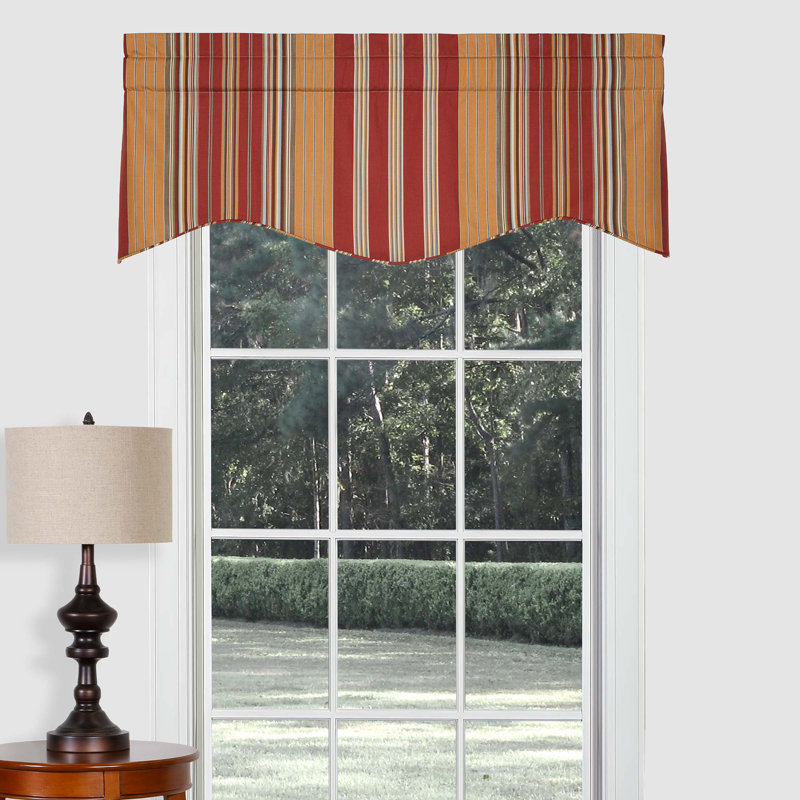 Tapestry Stripe Traditional Cotton Winston Valance