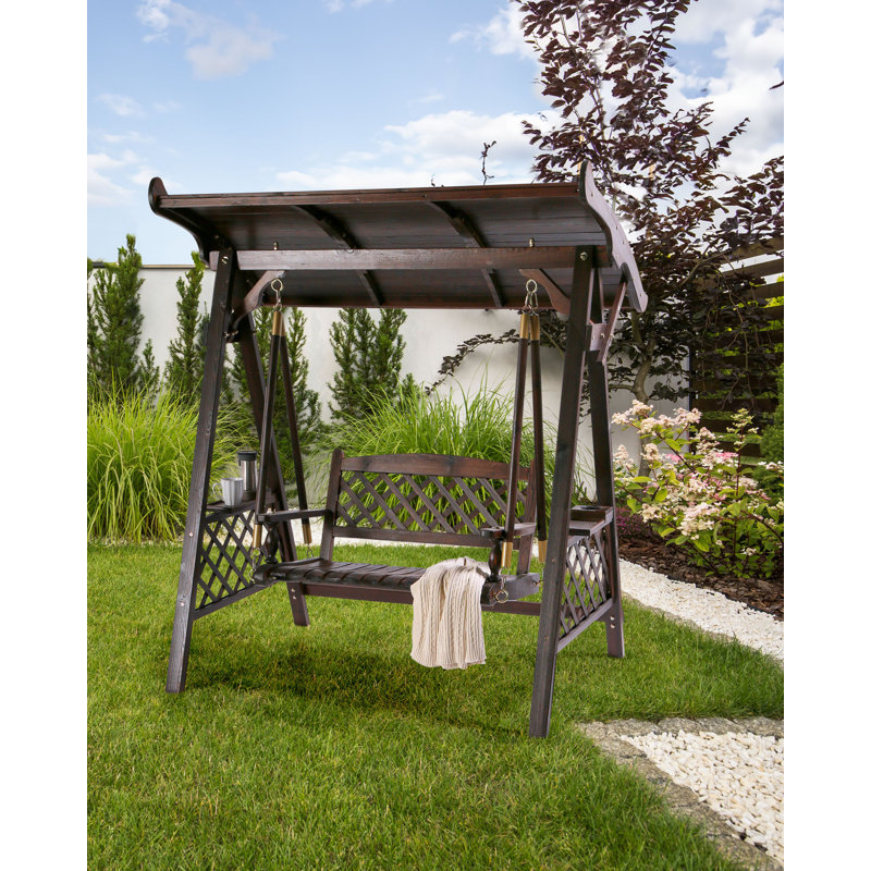 SENARICA 2 Person Porch Swing with Canopy