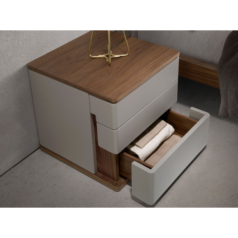 46cm W Manufactured Wood Bedside Table