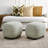 23" Wide Boucle Upholstered Ottoman Set Of 2-555060685
