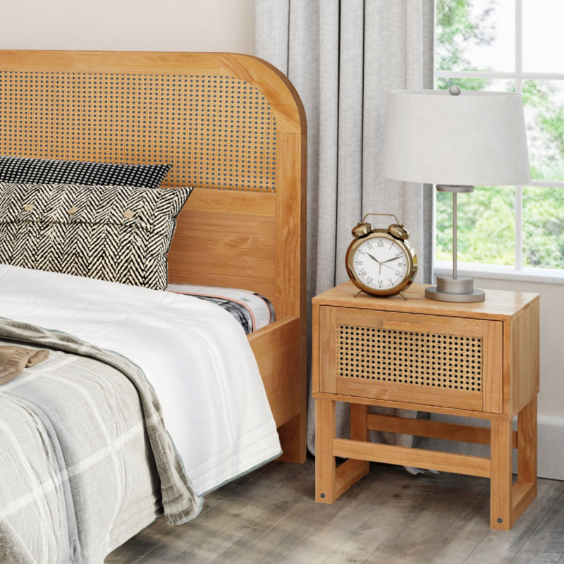 Talo 1 Drawer Nightstand, Natural