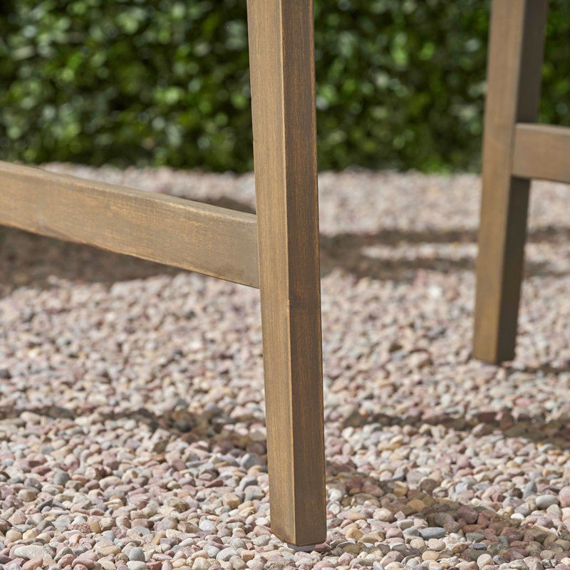 Chaises Adirondack d'extérieur à structure en bois avec accoudoirs, Brun