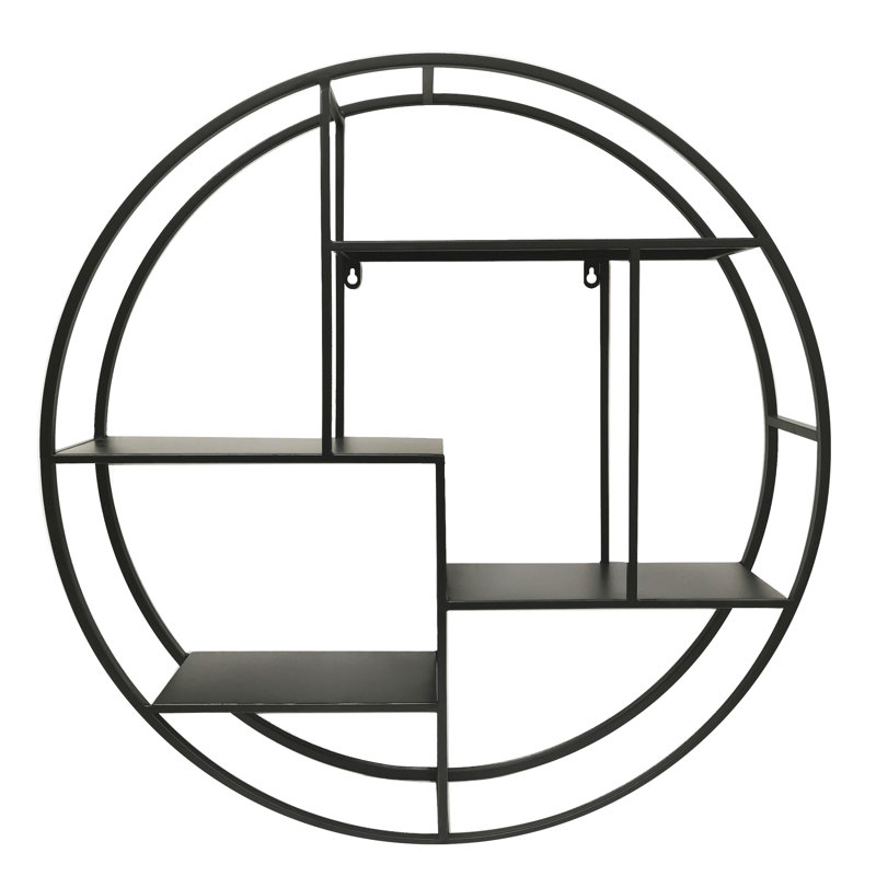 4 Piece Circle Metal Tiered Shelf