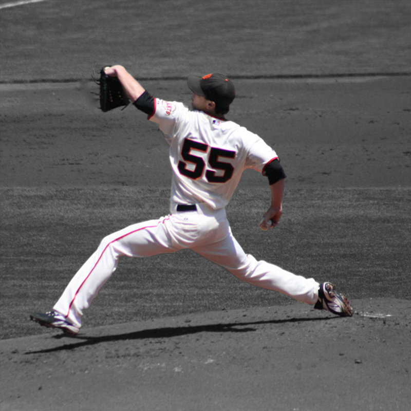 Tim Lincecum, 15" H x 15" W