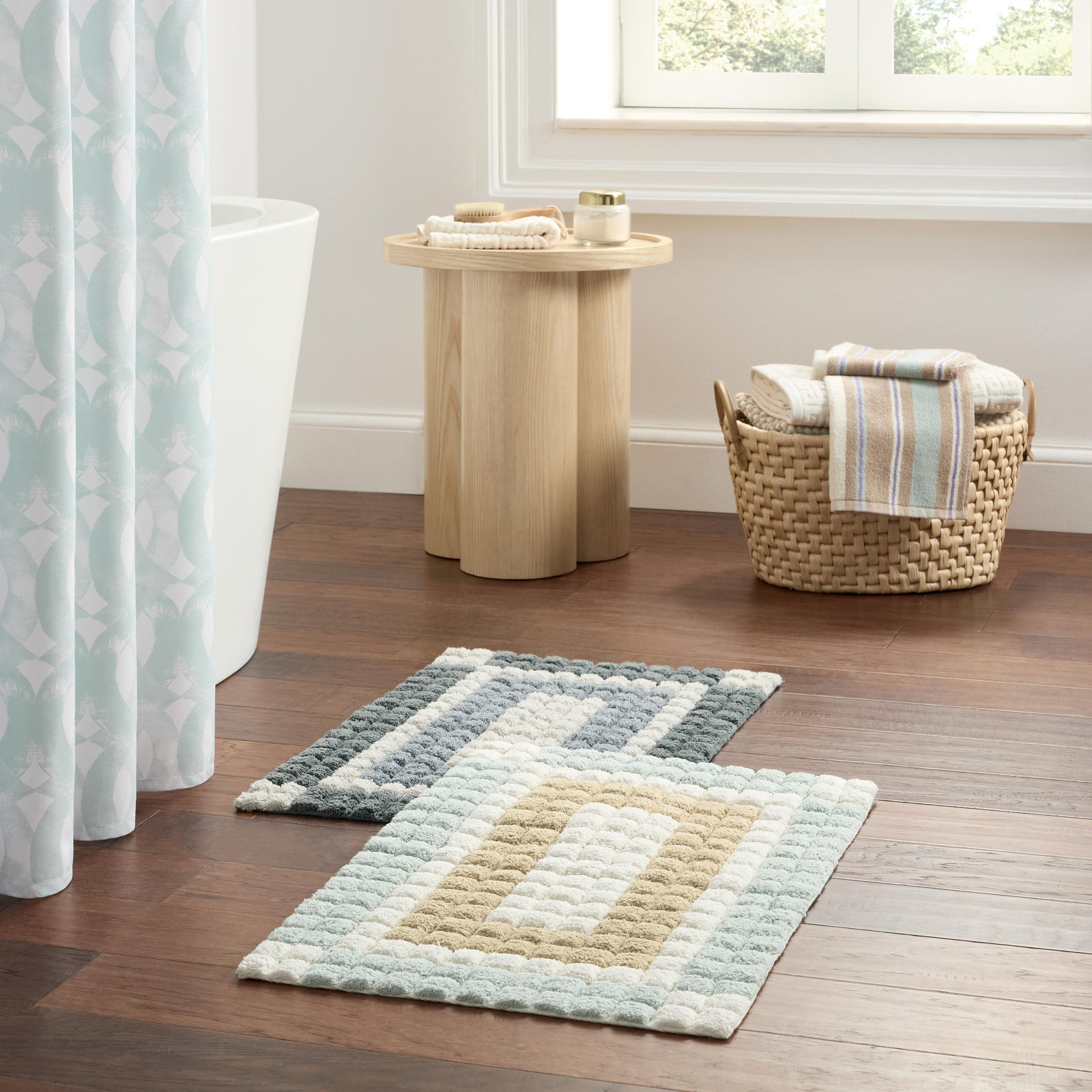 Martex Arcadia Terra Bath Rug, Ivory