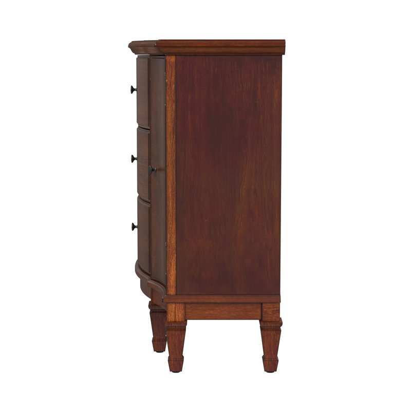 Heckscherville 32'' Tall 2 - Door Accent Cabinet, Light Cherry