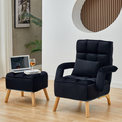 Peytin Velvet Accent Chair