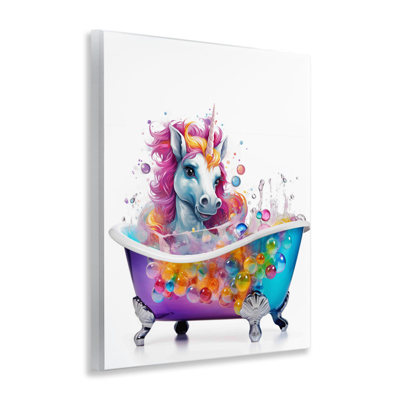 «Rainbow Bubbles Unicorn» par Mary Cunningham