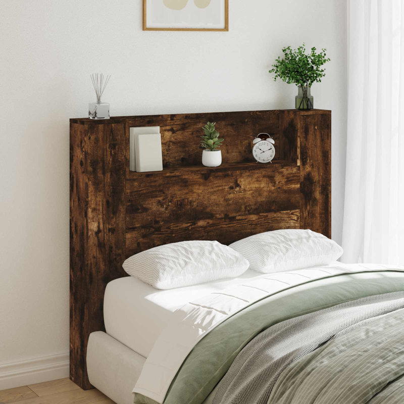 UK Single Headboard, 120 x 200cm, Smoked Oak
