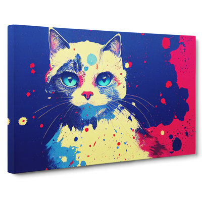 Cat Splash Vol.2 Abstract - Wrapped Canvas