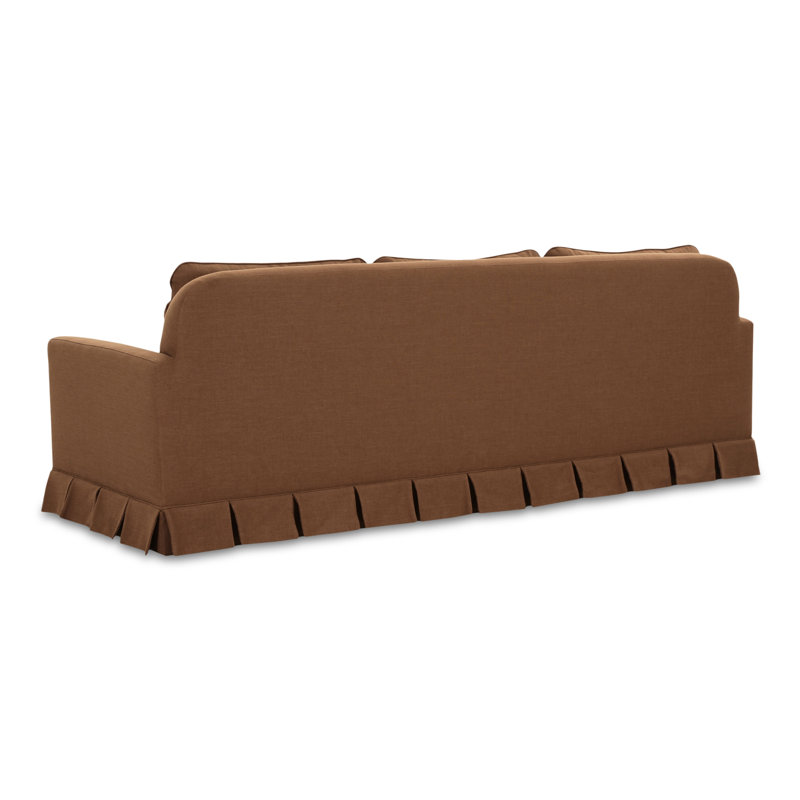 Pellicano 98'' Sofa, Teracotta Polyester Blend