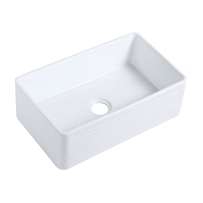 30'' L Single Bowl Ceramic Kitchen Sink