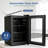Electactic 2.2 Cu.ft Full Freezer - 10°F~-18°F Deep Freeze, 7 Temp Settings, Clear Glass Door & Interior Light