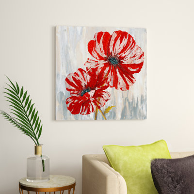 Red Poppies II - Print on Canvas