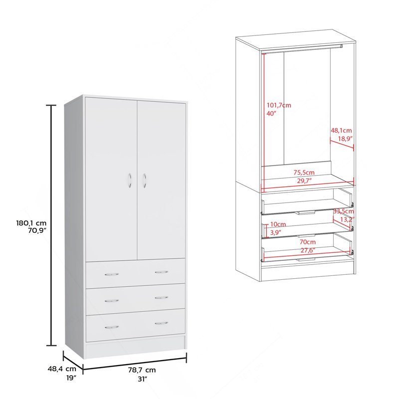 Armoire Taly, Blanc