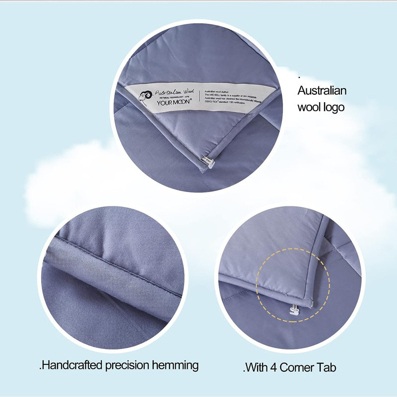 Housse et couette 100% coton, Housse de couette pour très grand lit, gris