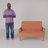 Bemidji 43'' Upholstered Loveseat-1117607566