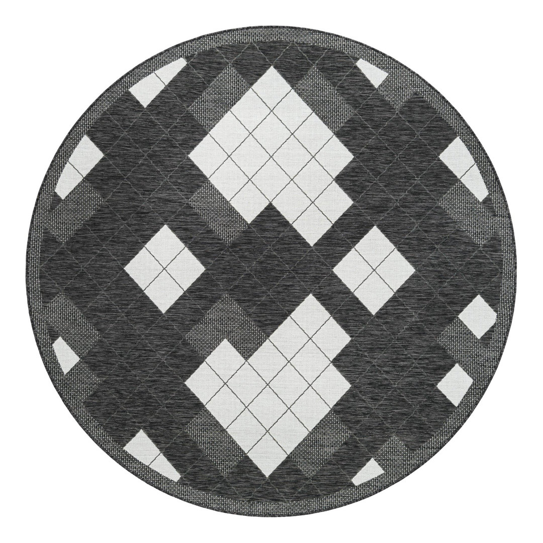 Geometric Indoor / Outdoor Rug Unique Loom Rug 