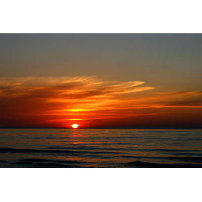 Coucher de soleil par Zoomstudio, photographie sur toile tendue