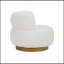 Chaise de salon luxueuse avec mouvement pivotant