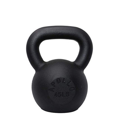 Apollo 45LB Cast Iron Kettlebell - Premium Fitness Equipment For Home Gym & Functional Training