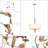 4-Light Drum Chandelier with Fabric Shade