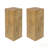 MGO End Table With Distressed Finish, Versatile For Indoor And Outdoor Use, Perfect For Mixing Heights And Natural Decor.